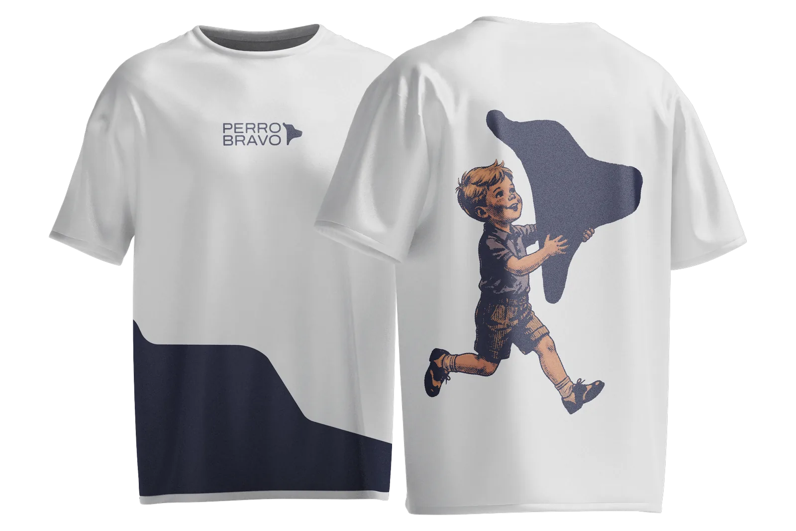 Remera Bravo Classic, frente y espalda